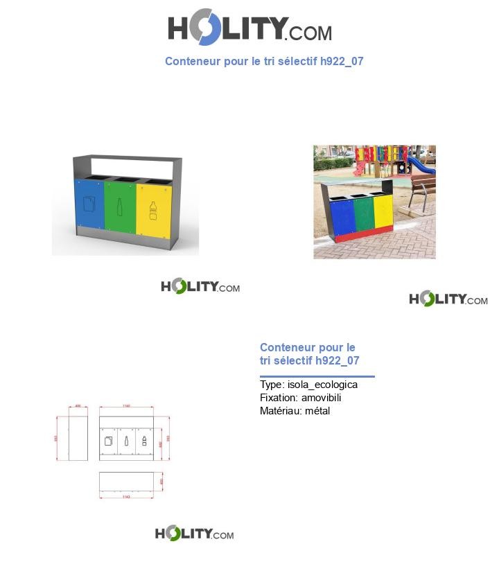 Conteneur pour le tri sélectif h922_07
