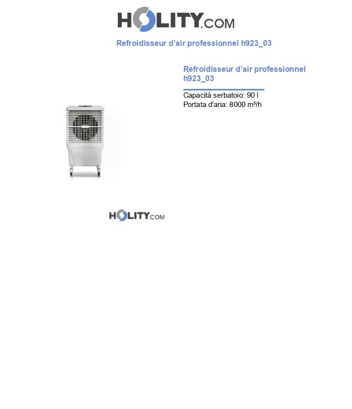 Refroidisseur d’air professionnel h923_03