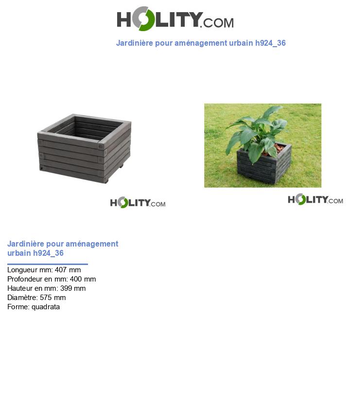 Jardinière pour aménagement urbain h924_36
