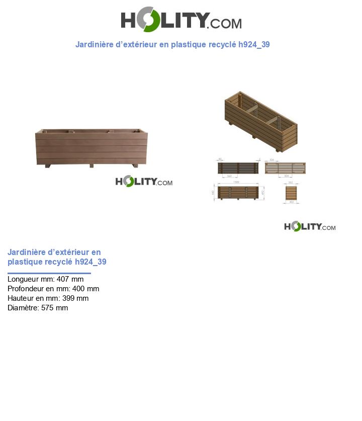 Jardinière d’extérieur en plastique recyclé h924_39