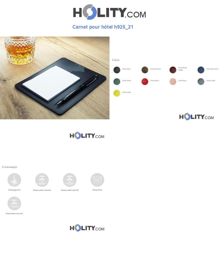 Carnet pour hôtel h925_21