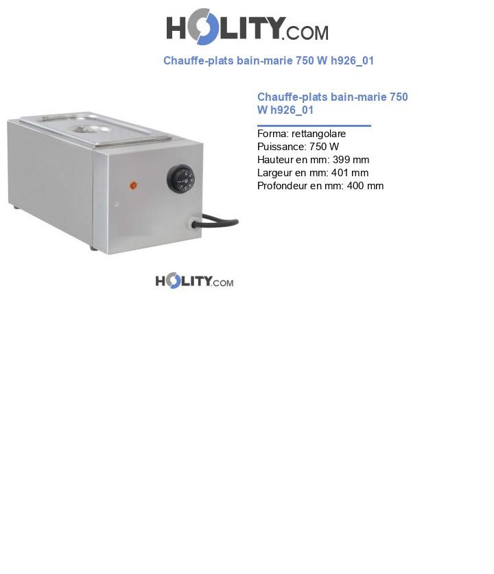 Chauffe-plats bain-marie 750 W h926_01