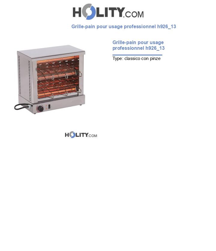 Grille-pain pour usage professionnel h926_13
