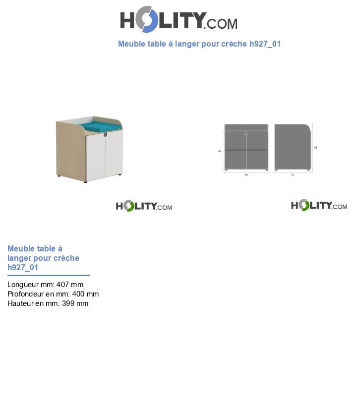 Meuble table à langer pour crèche h927_01