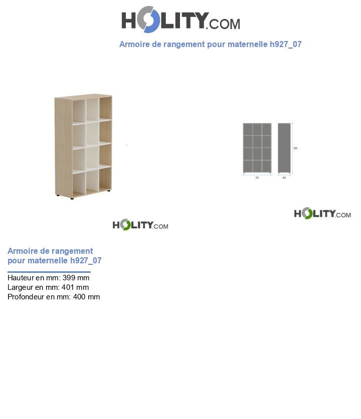 Armoire de rangement pour maternelle h927_07