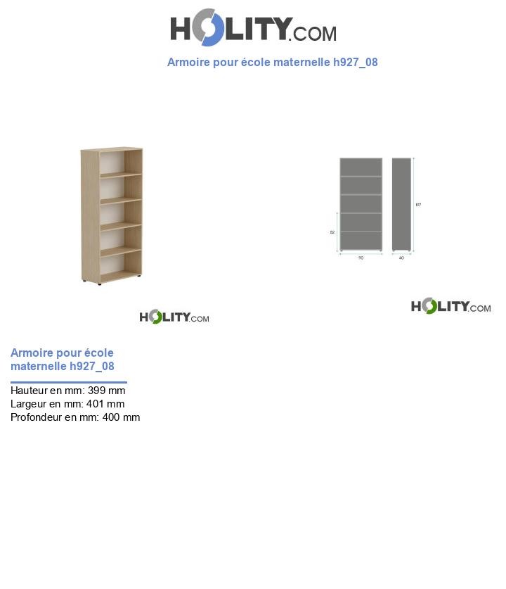Armoire pour école maternelle h927_08