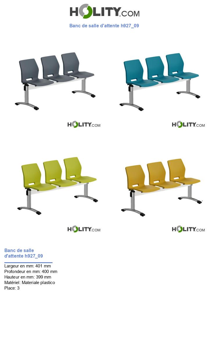 Banc de salle d'attente h927_09