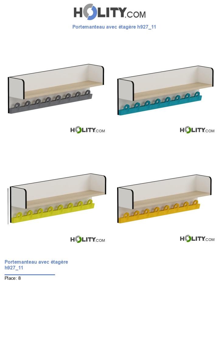 Portemanteau avec étagère h927_11