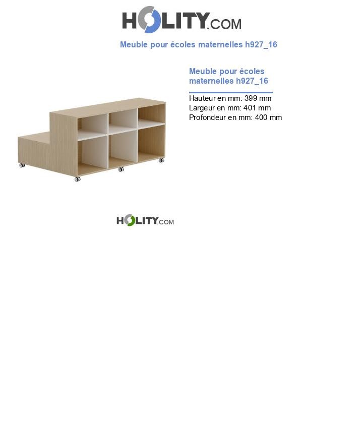 Meuble pour écoles maternelles h927_16