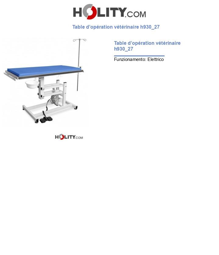 Table d’opération vétérinaire h930_27