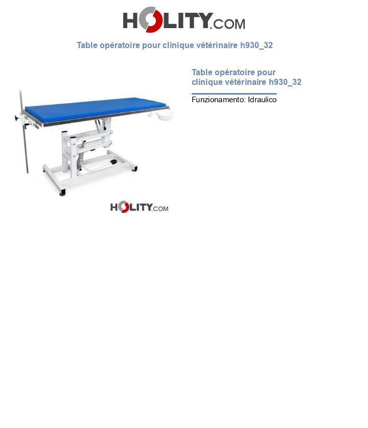 Table opératoire pour clinique vétérinaire h930_32