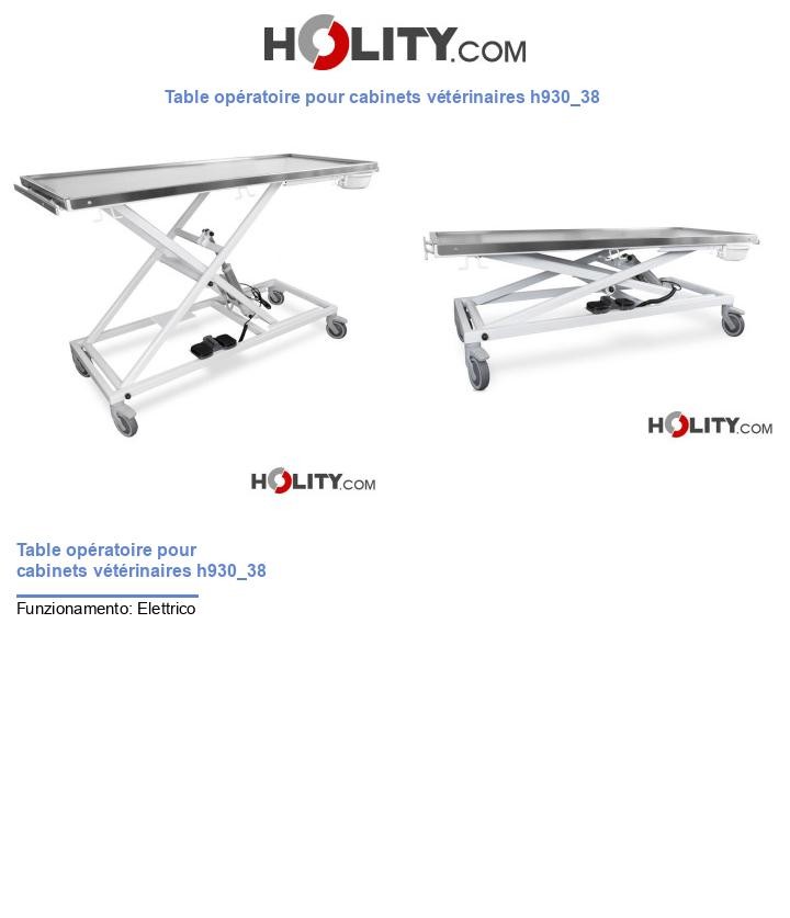Table opératoire pour cabinets vétérinaires h930_38