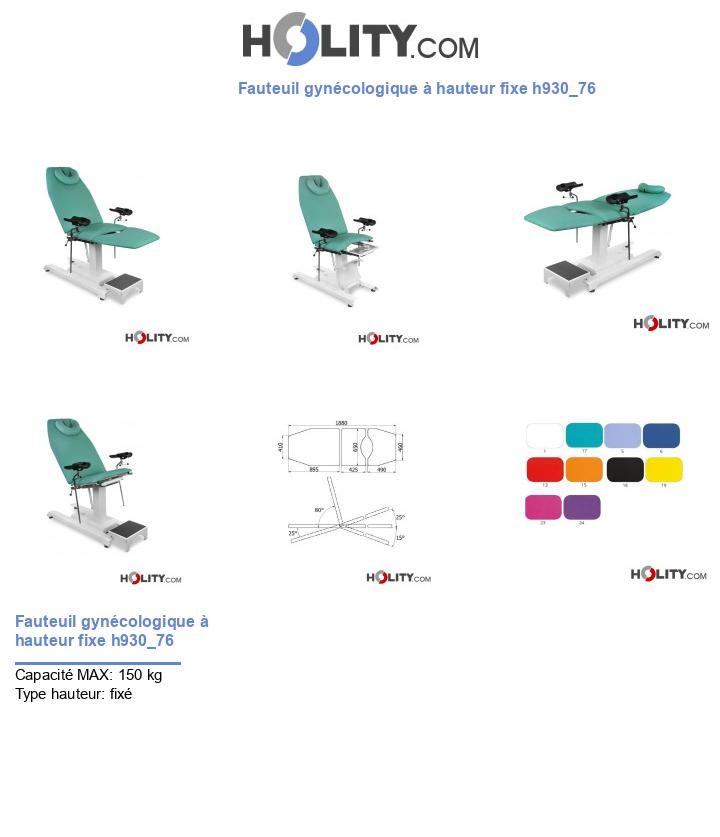 Fauteuil gynécologique à hauteur fixe h930_76