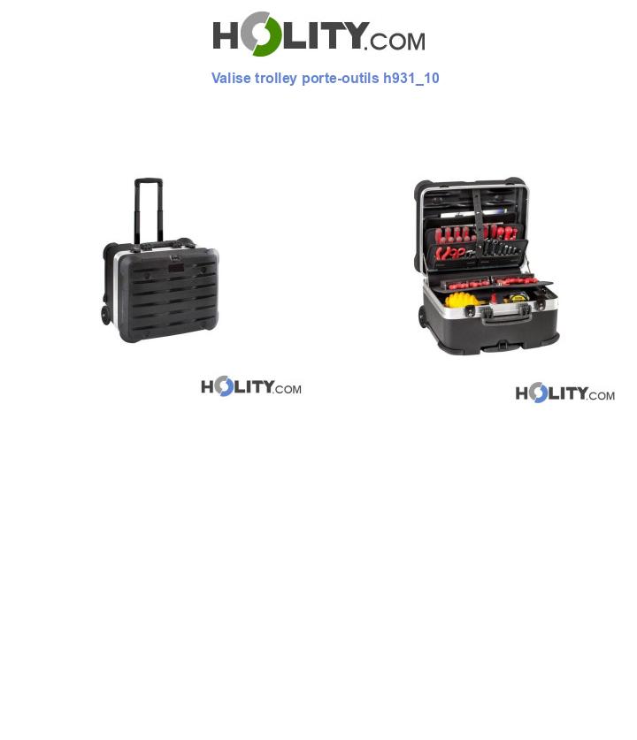 Valise trolley porte-outils h931_10