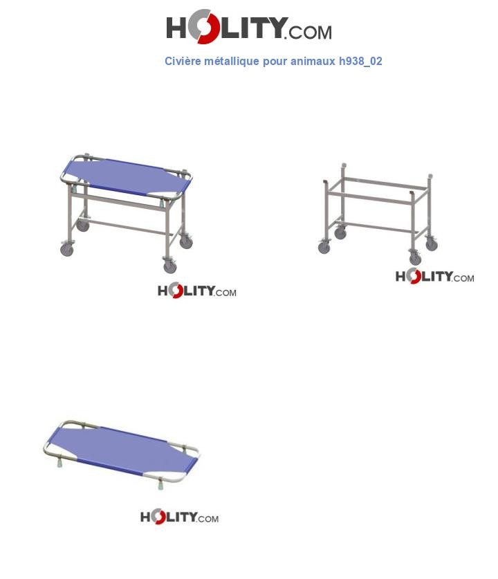 Civière métallique pour animaux h938_02