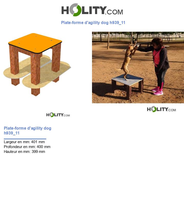 Plate-forme d'agility dog h939_11