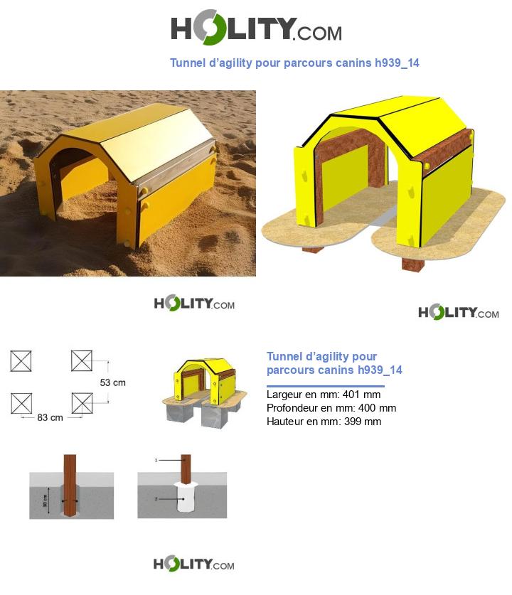 Tunnel d’agility pour parcours canins h939_14