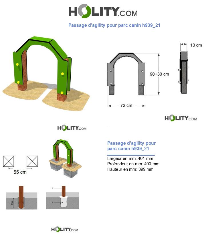 Passage d’agility pour parc canin h939_21