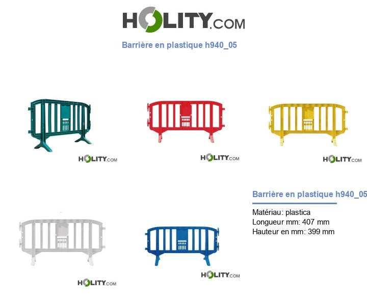 Barrière en plastique h940_05
