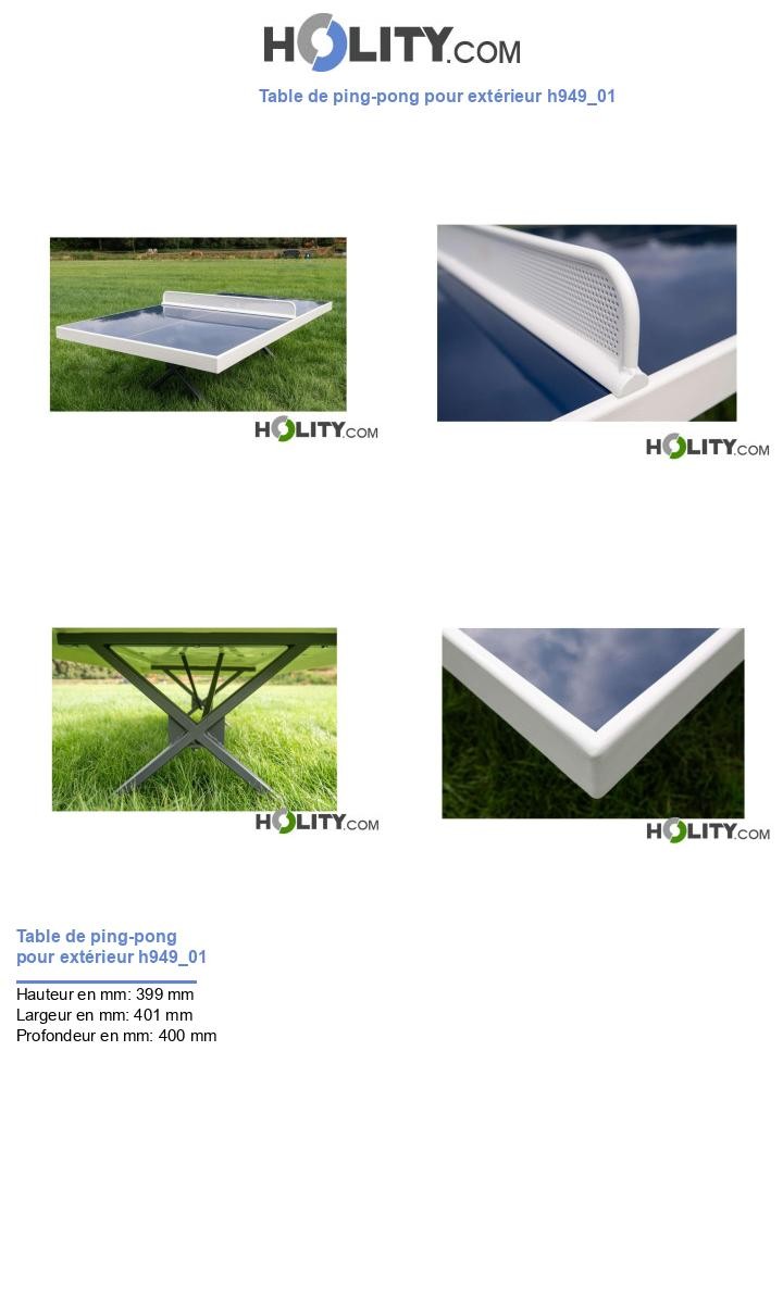Table de ping-pong pour extérieur h949_01