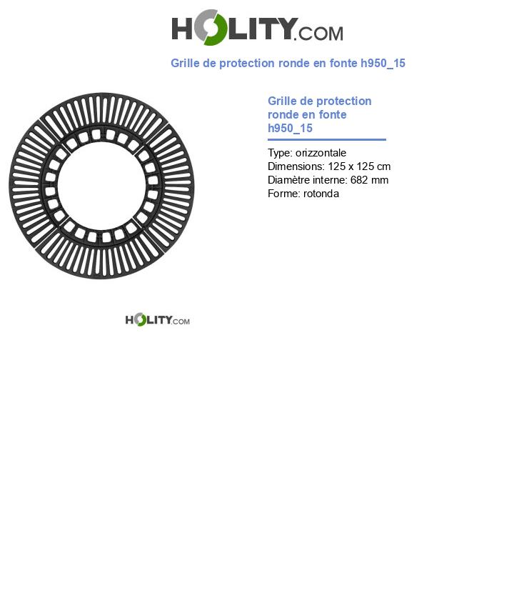 Grille de protection ronde en fonte h950_15