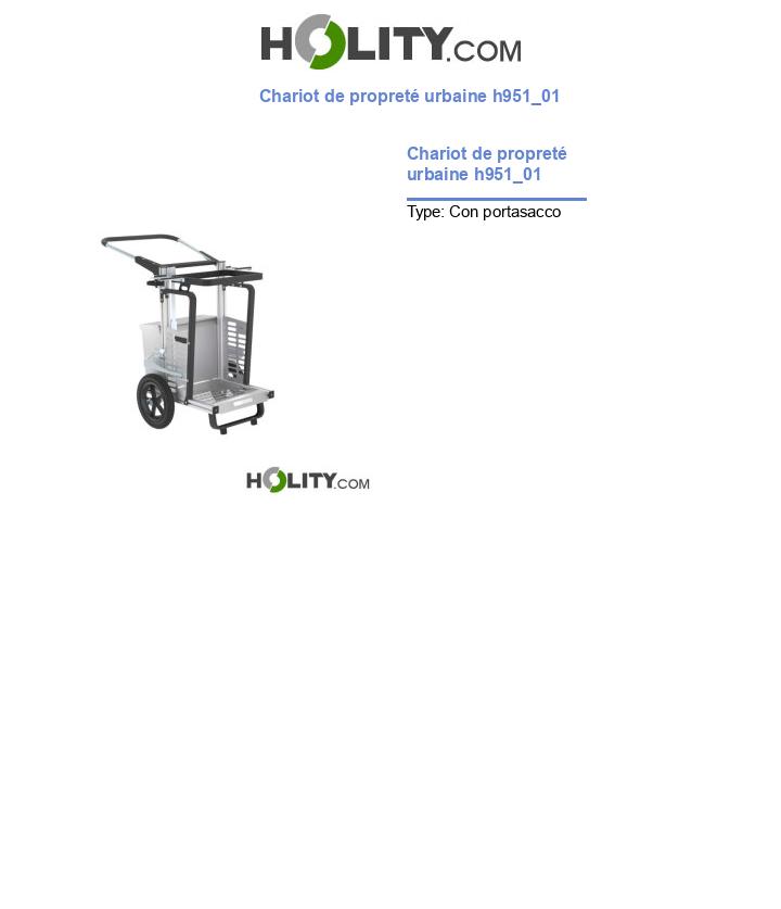 Chariot de propreté urbaine h951_01