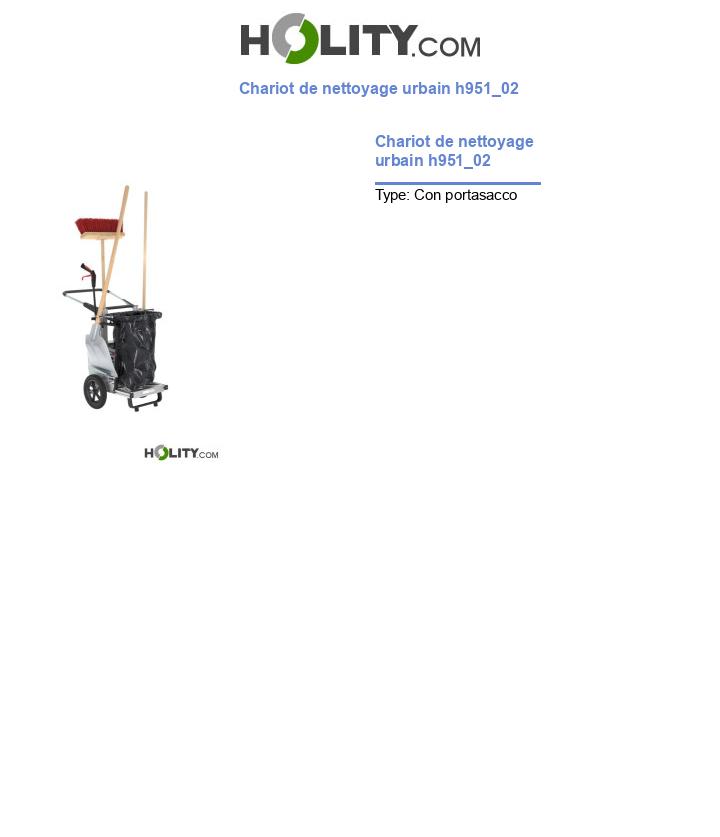 Chariot de nettoyage urbain h951_02