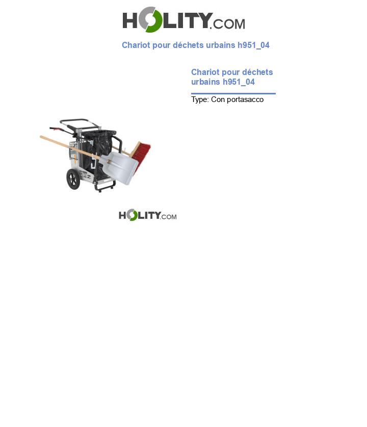 Chariot pour déchets urbains h951_04