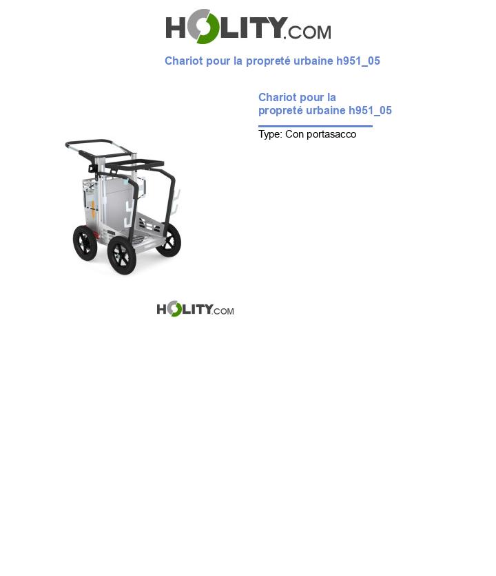 Chariot pour la propreté urbaine h951_05