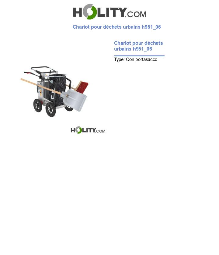 Chariot pour déchets urbains h951_06