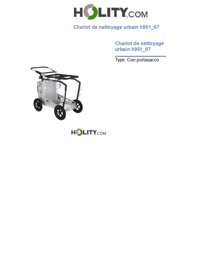 Chariot de nettoyage urbain h951_07