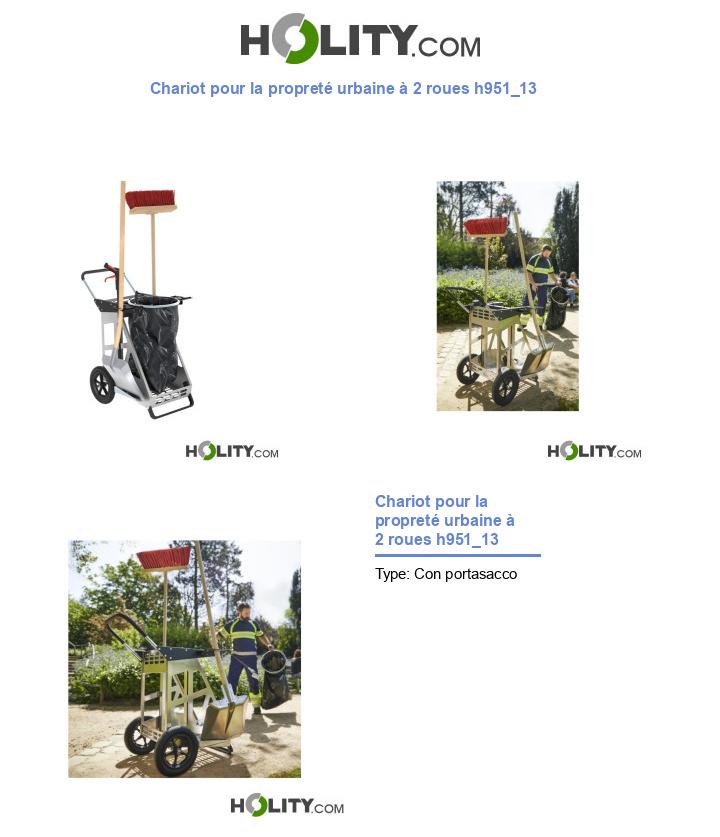Chariot pour la propreté urbaine à 2 roues h951_13