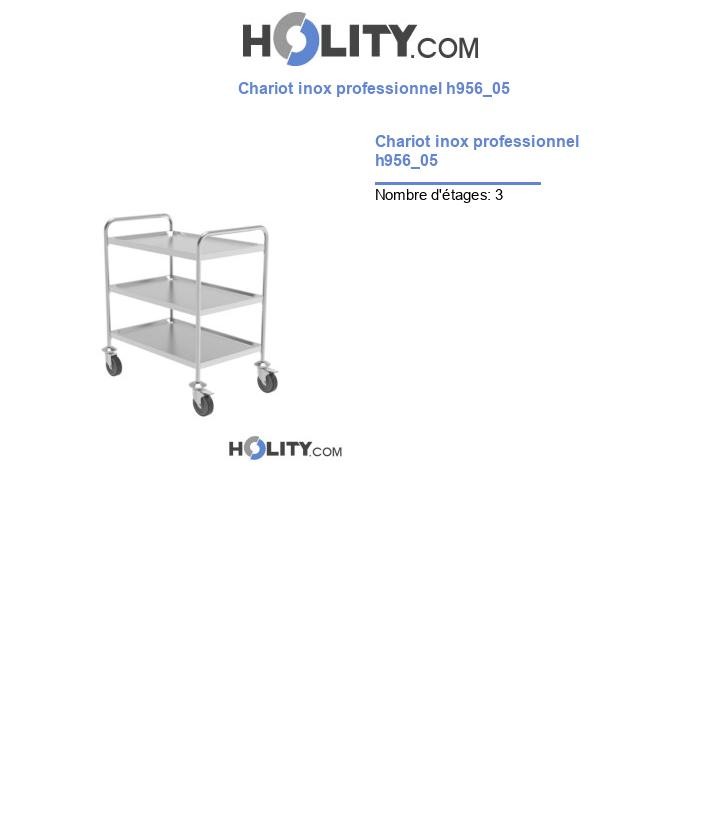 Chariot inox professionnel h956_05