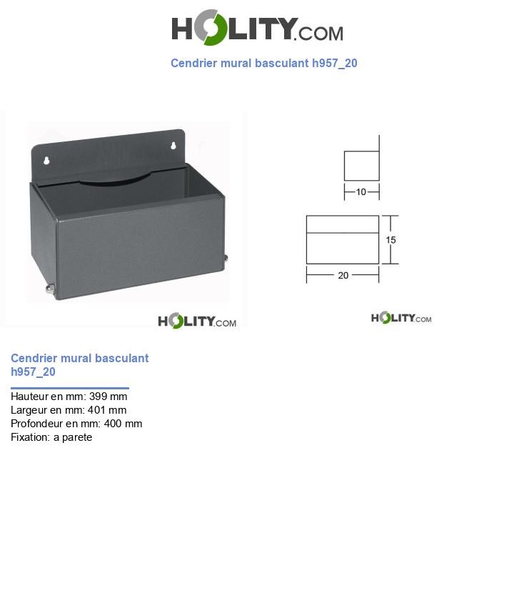 Cendrier mural basculant h957_20