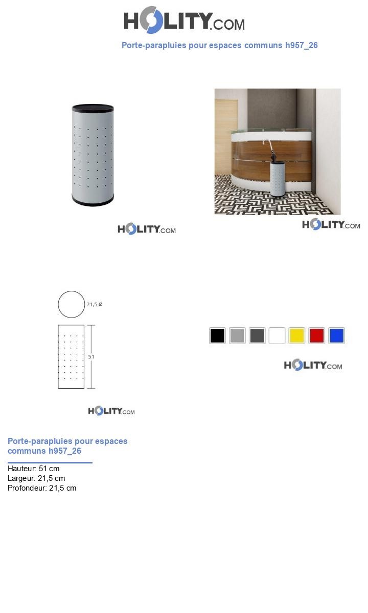Porte-parapluies pour espaces communs h957_26