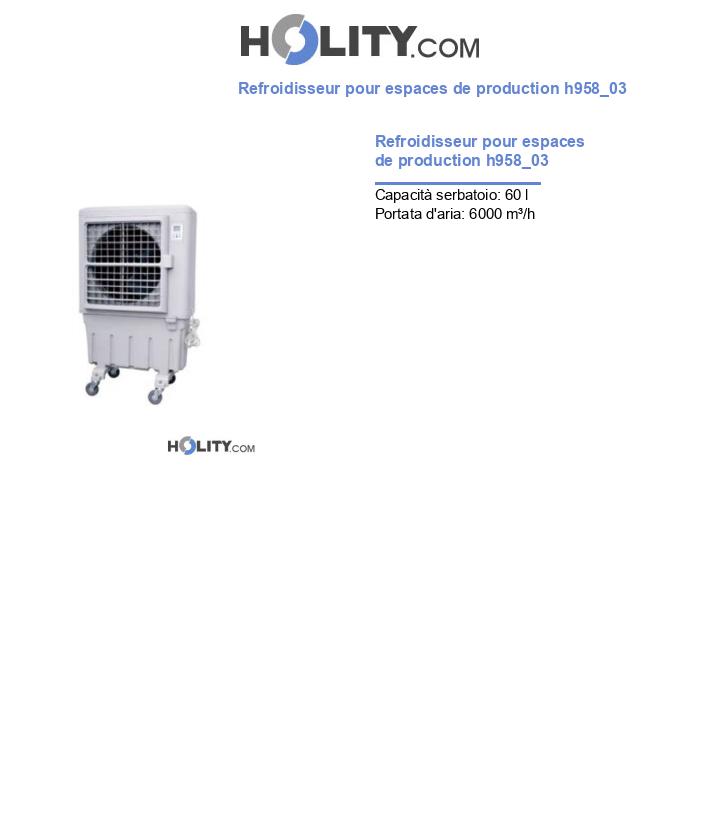 Refroidisseur pour espaces de production h958_03