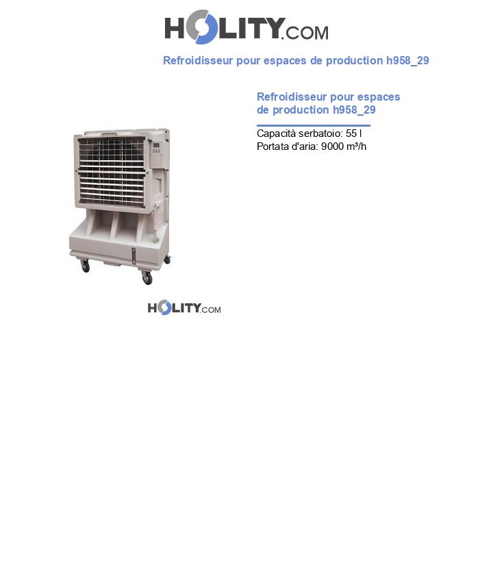 Refroidisseur pour espaces de production h958_29