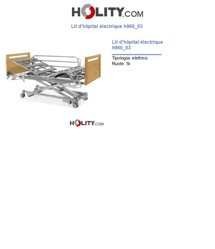 Lit d'hôpital électrique h960_03
