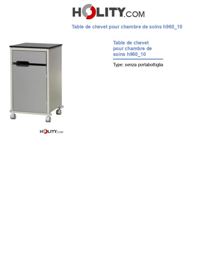 Table de chevet pour chambre de soins h960_10