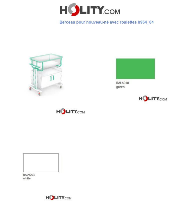 Berceau pour nouveau-né avec roulettes h964_04