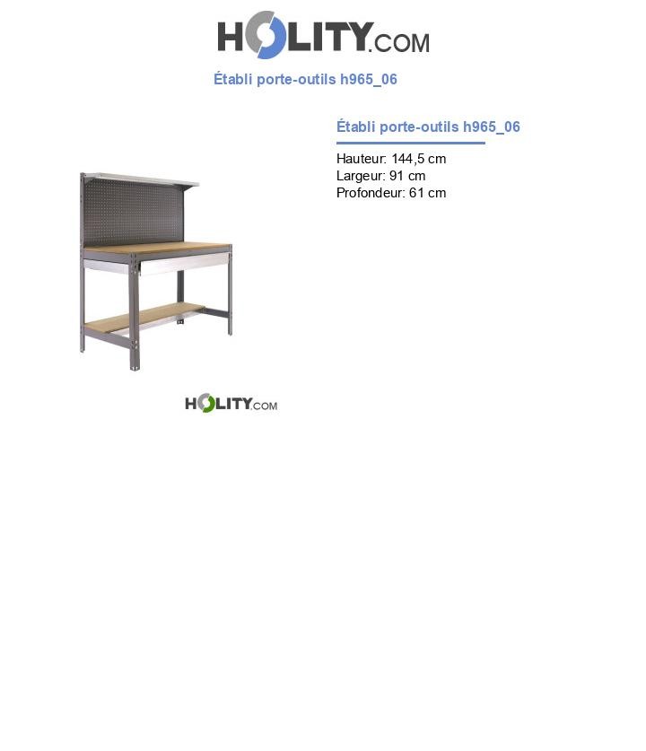 Établi porte-outils h965_06