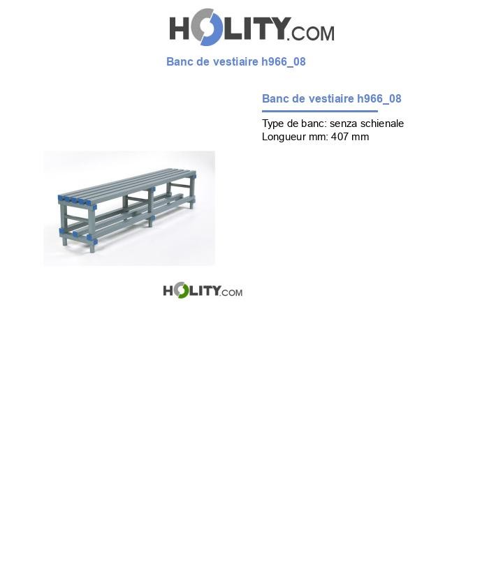 Banc de vestiaire h966_08