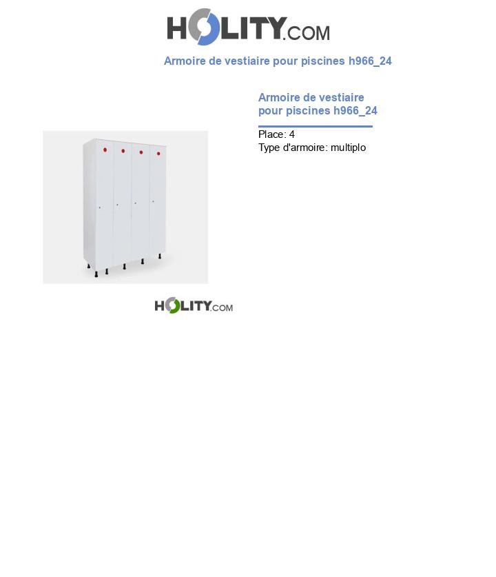 Armoire de vestiaire pour piscines h966_24