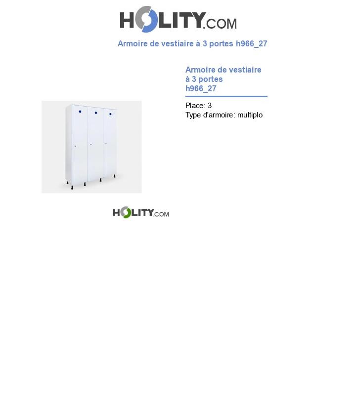 Armoire de vestiaire à 3 portes h966_27