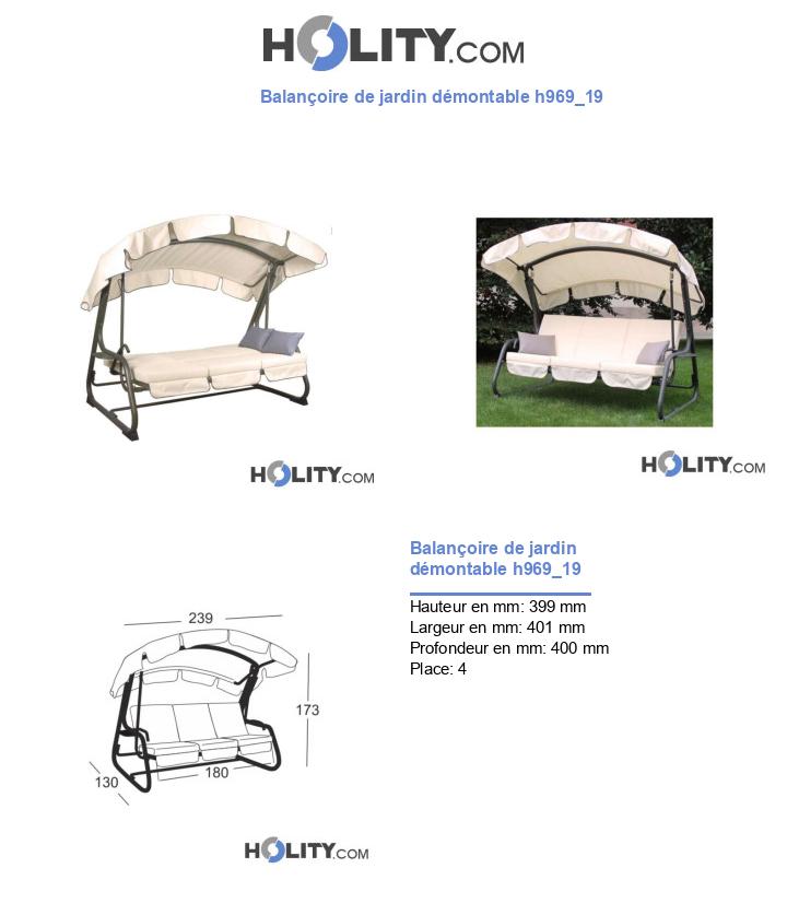 Balançoire de jardin démontable h969_19