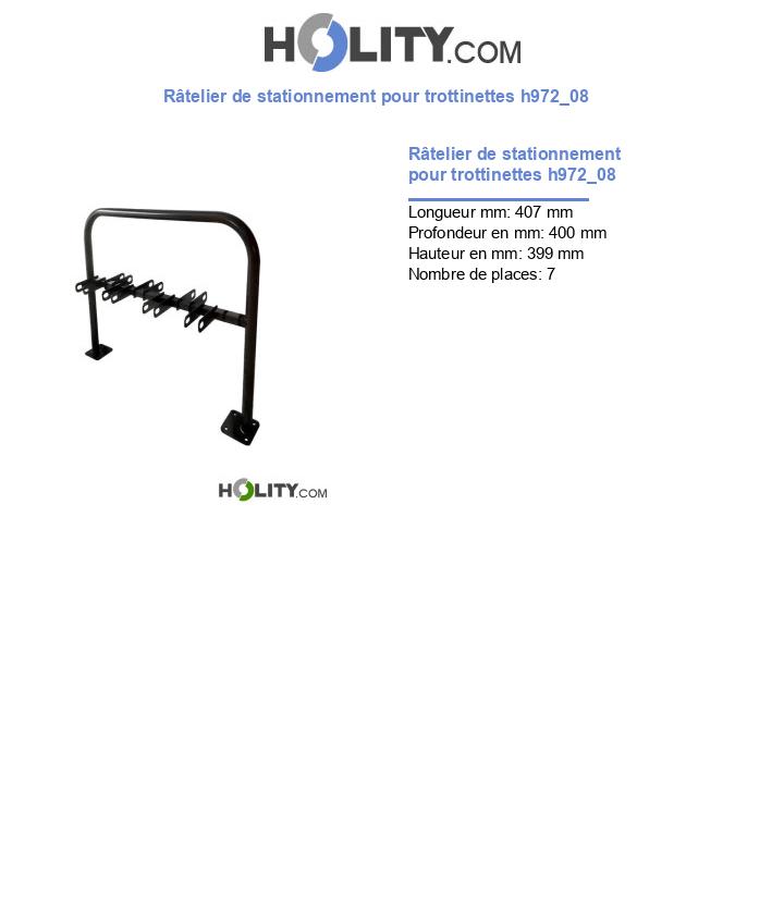 Râtelier de stationnement pour trottinettes h972_08