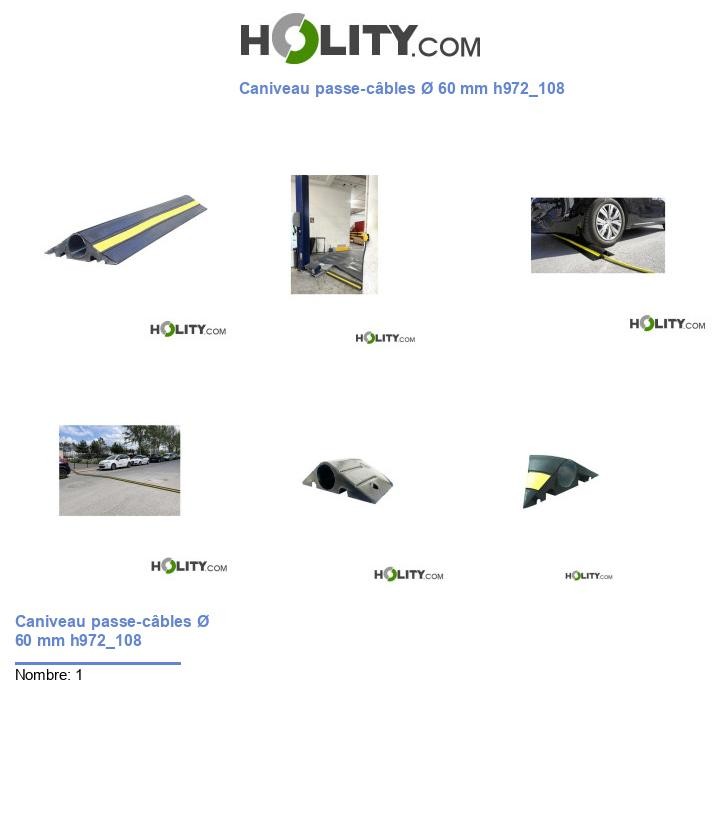 Caniveau passe-câbles Ø 60 mm h972_108