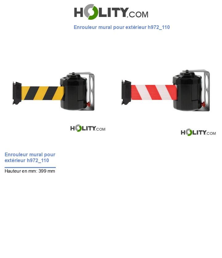 Enrouleur mural pour extérieur h972_110