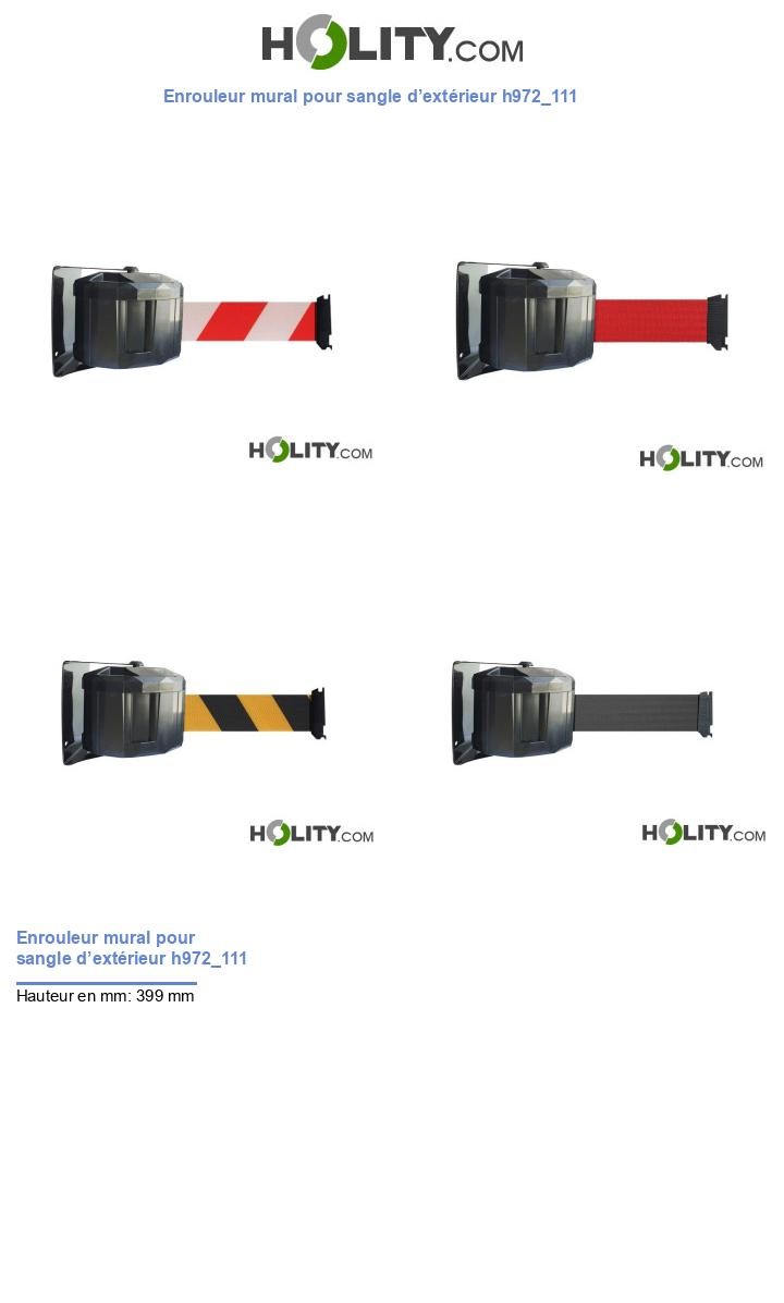 Enrouleur mural pour sangle d’extérieur h972_111