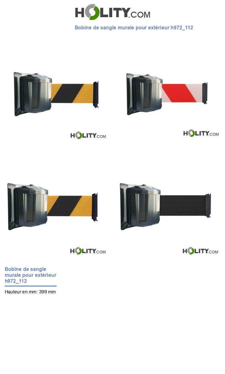 Bobine de sangle murale pour extérieur h972_112